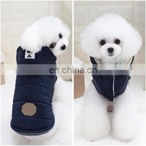 Hot Sale Hooded Teddy Vest Small Dog Vest Clothes Warm Winter Pet Hoodie