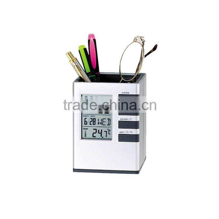 Cheap Pen holder with Digital Alarm Promotion Clock