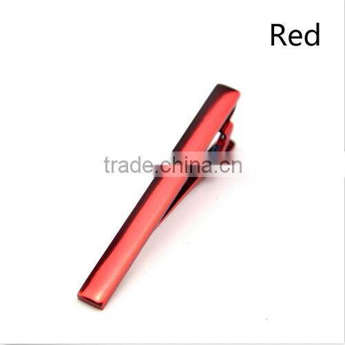 Charm Man Necktie Tie Clasps Clip Pin Bar Multi-Color Wedding Stainless Steel