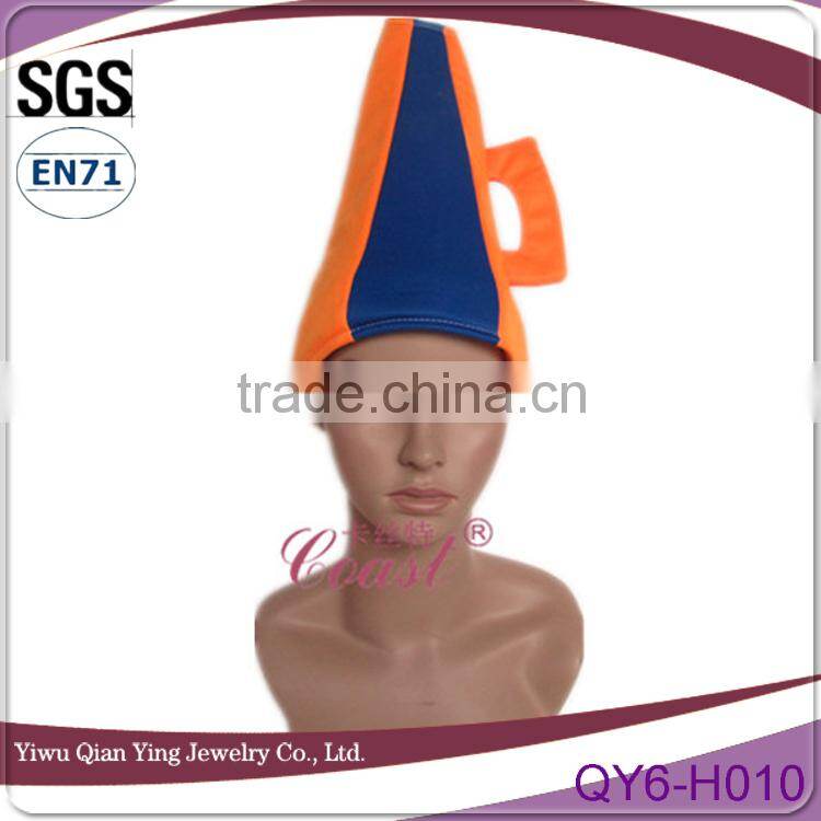 Orange party cup shape tall funny hats