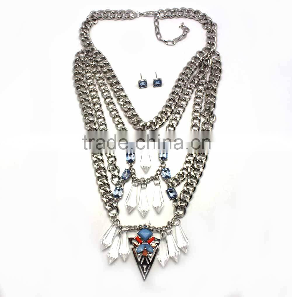 Wholesale yiwu jewelry set 2015 newest gold plated african beads fashion jewelry sets
