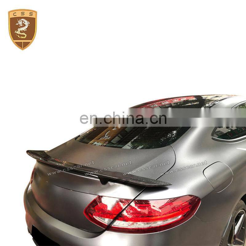 Good fitment carbon fiber car rear wing for mecedes E class coupe C238 rear spoiler