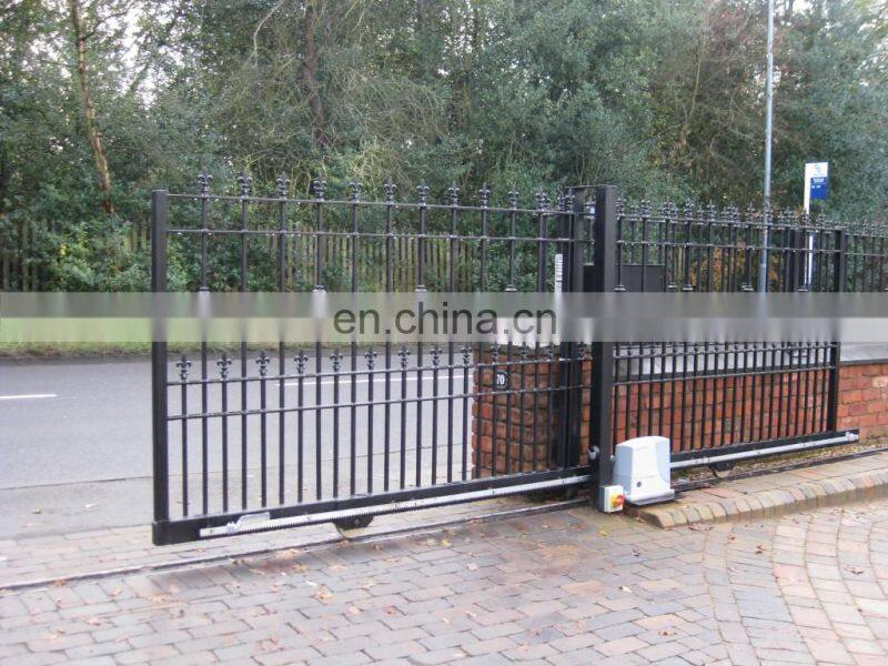 ISO factory cheap decorative metal sliding gate design