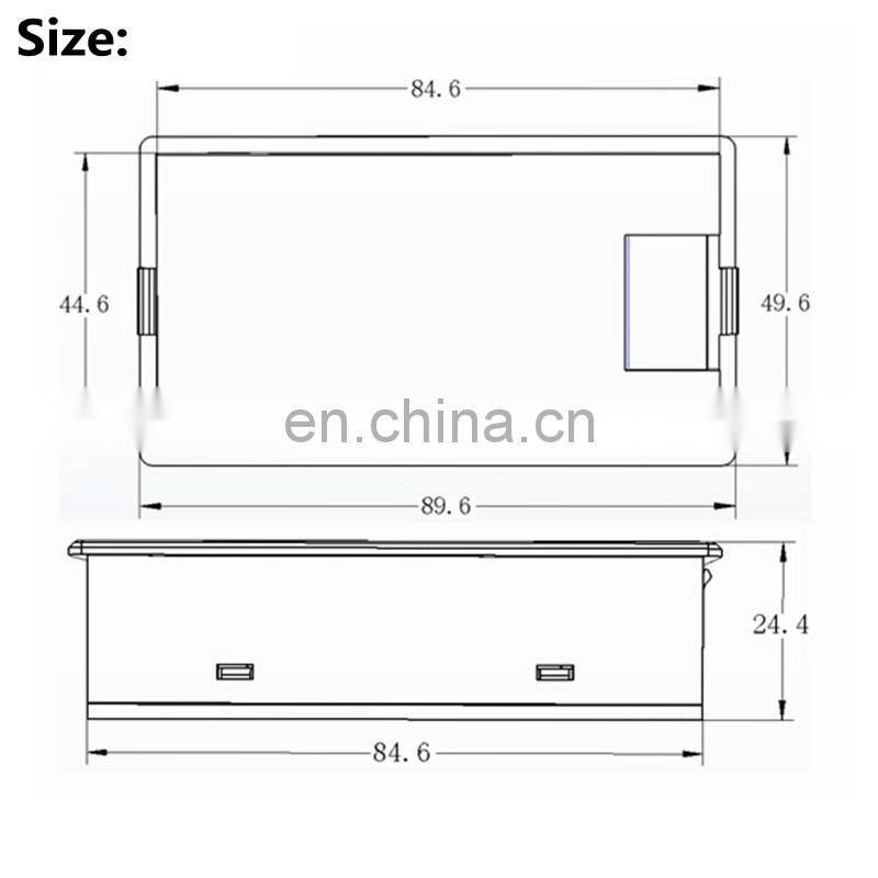 DC Voltmeter Ammeter Power Energy Digital Voltage Current Meter LCD 4 inch DC 6.5-100V 100A with Shunt