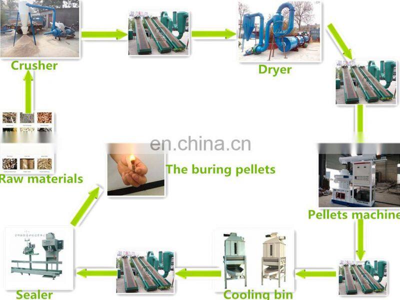Wood Pellet Machine Sawdust Wood Biomass Pellet Making Machine with big capacity