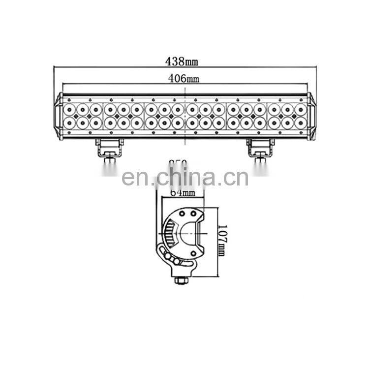 LED4-108w 24v 108W ip65 DM X outdoor RGB led light bars c ree soptlight combo lamp sanfu light bar LANTSUN