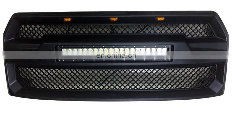 2015-2017 F150 Upper+bumper Black Aluminum car front grille