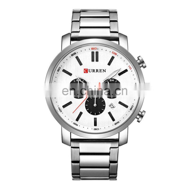 CURREN 8315 Men's Fashion&Casual Watch Japan Quartz Movement Stainless Steel Band Business Watch