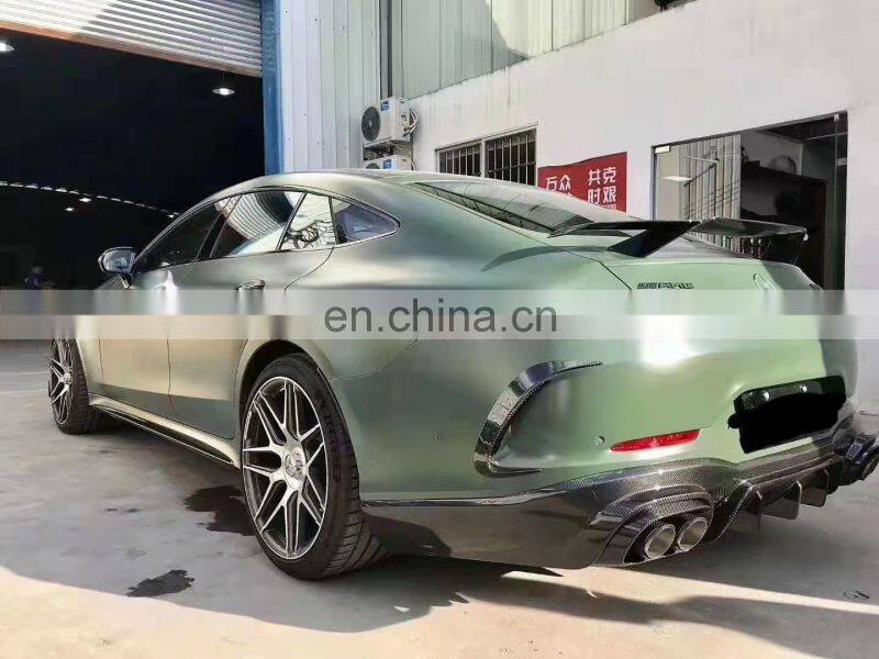 Runde Carbon Fiber Brabus Style For Mercedes-Benz AMG GT50 GT53 Body Kit Front Lip Rear Lip Side Skirt Spoiler Exhaust