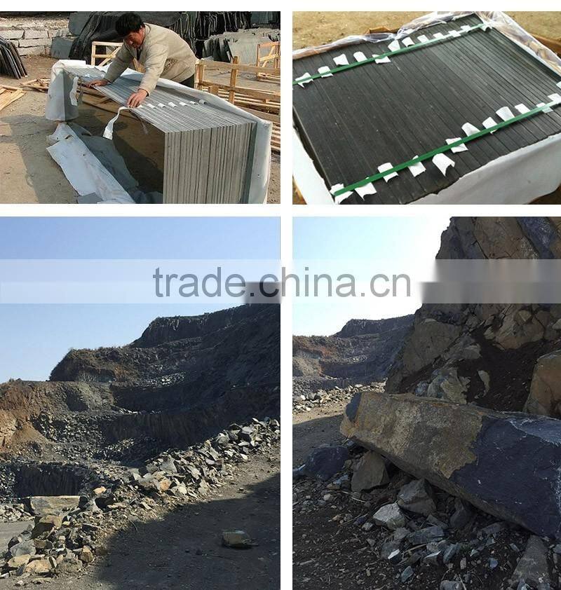 Honed Andesite Basalt Stone Tiles, China Black Basalt