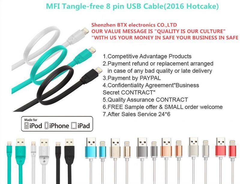 White MFi charger cable usb to lightning cable for iphone
