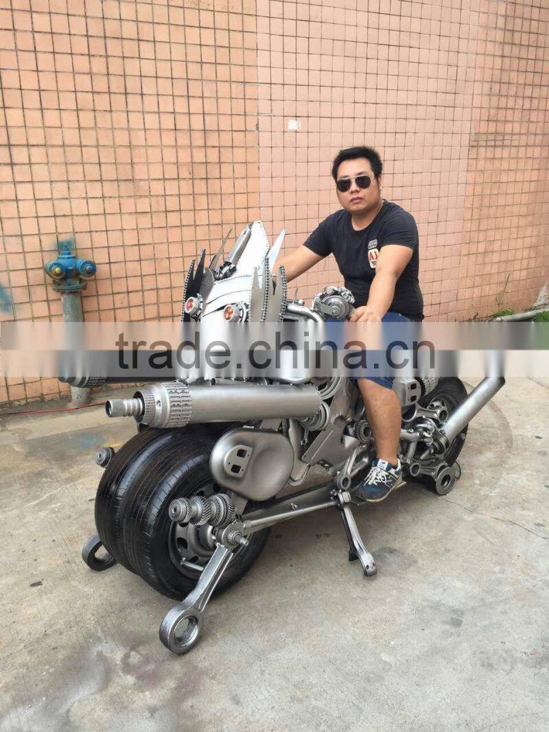 Iron motorcycle sculpture Megatron Motorcycle