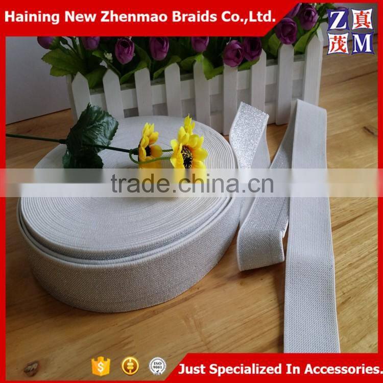 Wholesale Zhejiang custom woven gold elastic band