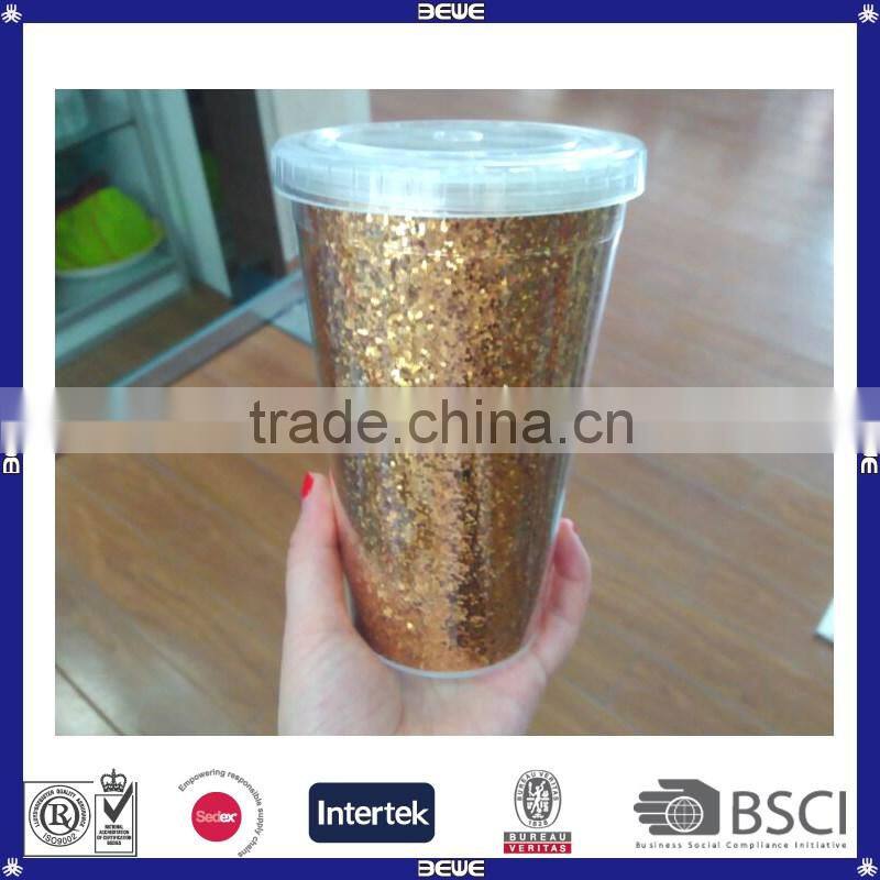 Hot sell customized double wall plastic tumbler for sale