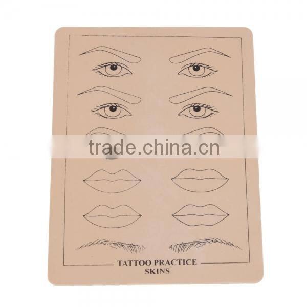permanent makeup Eyebrow Lips Picture Tattoo Simulation Practice Skin Beige For beginners P002
