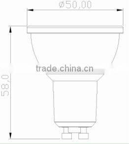 cob gu10 led dimmable spotlight halogen lamp 220v 50w