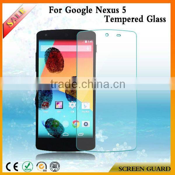 Manufacturer!! Anti-shock Anti-scratch Tempered Glass Screen Protector For Google Nexus 5