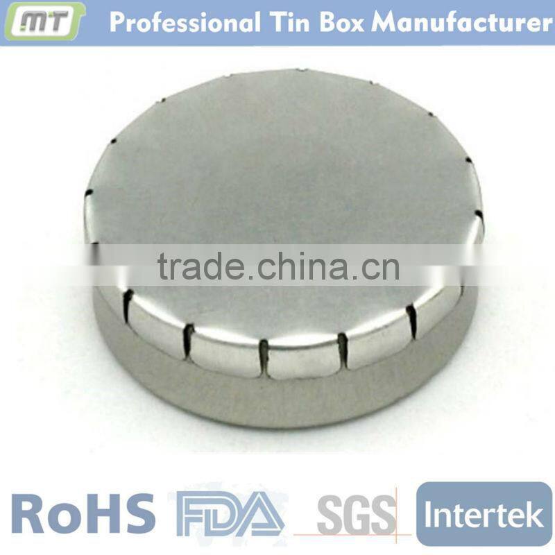 whole selling high quality round tin can with clear window