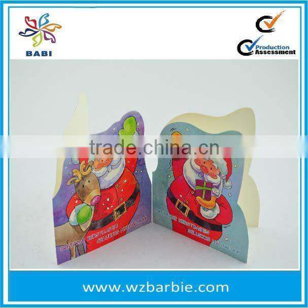 2015 Die-cut handmade christmas card with gems