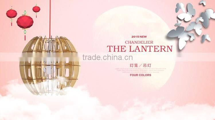 LED pendant light JK-8005B-35 Modern wooden shade pendant light for indoor