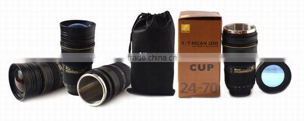 Fashionable and creative Lens mug/Lens water cup the second generation mug with stainless steel Inner tank for Nikon