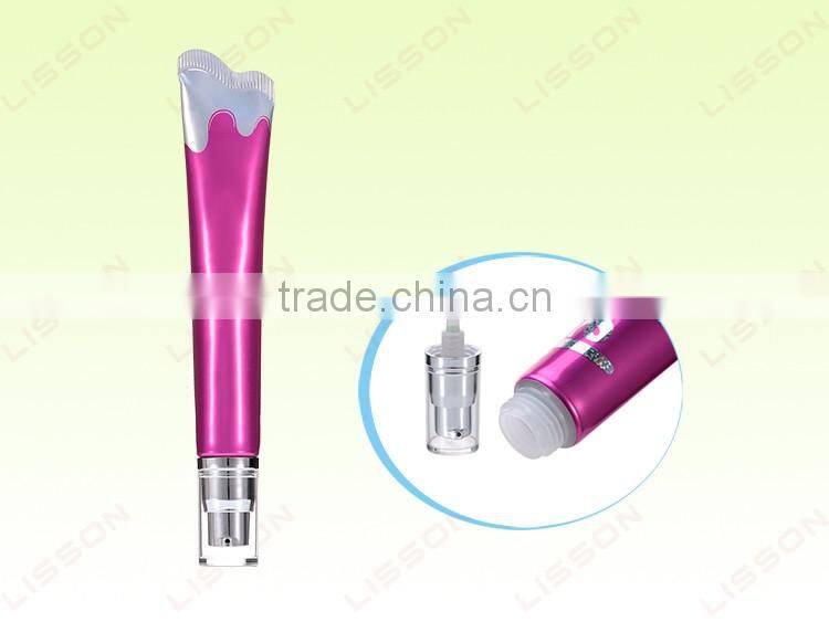 D19 10ml-25ml Fashion Non-standard End-sealing Eye Cream ABL Tube with Airless Pump Head