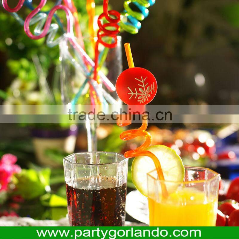 fancy bear topper volution PVC swizzle cocktail drink straws