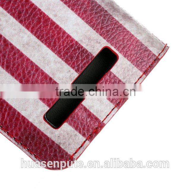 Hot sell !!! Retro UK/US Flag Flip Leather Cover Case for HTC One M7