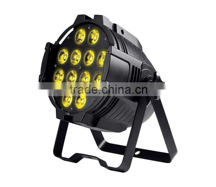 Stage Wash Light 12 LED PAR Can Stage Lighting RGBW Disco Party Lighting Projector