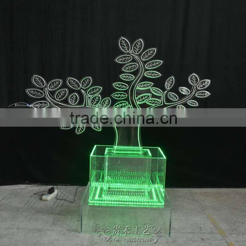 Tree with led light display rack led lighted willow tree