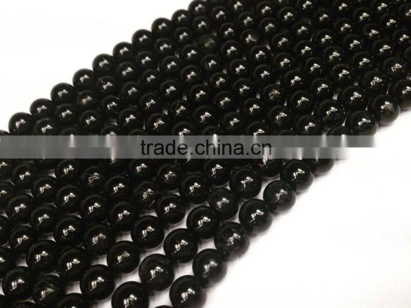 Wholesale Natural Black Tourmaline round beads 4-10 mm gemstone loose beads