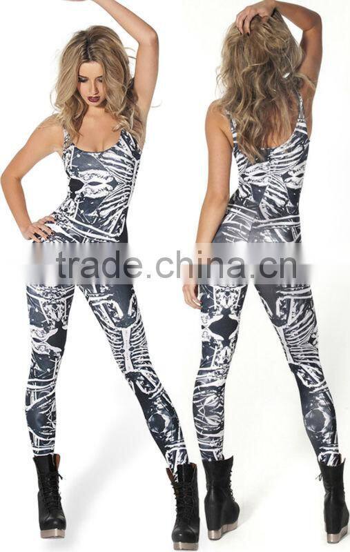 sexy skeleton jumpsuits clubwear