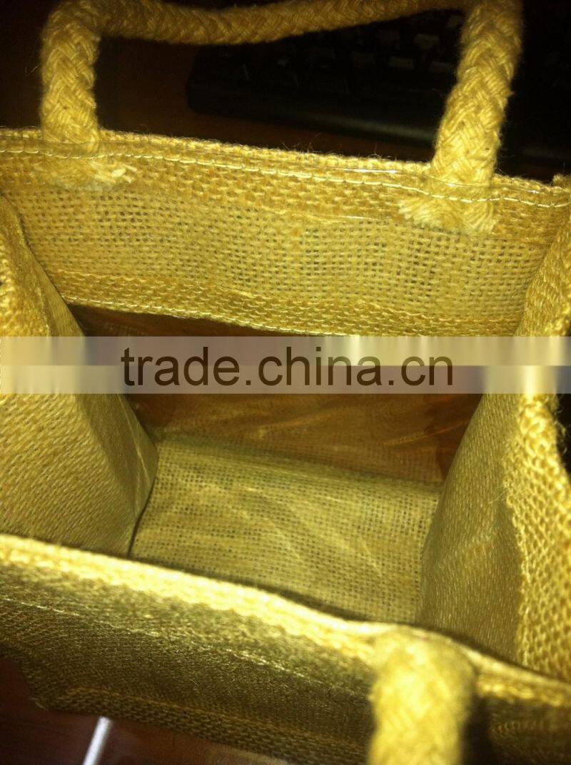 Factory directly jute bag with PVC clear window