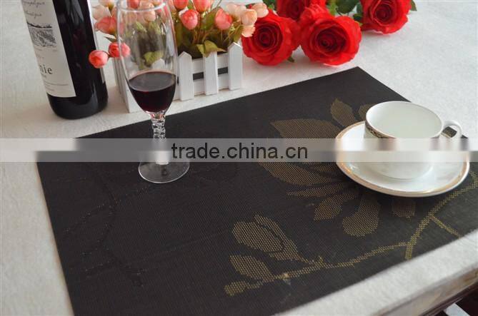 wholesale pvc placemat/cheap placemats/woven vinyl placemats