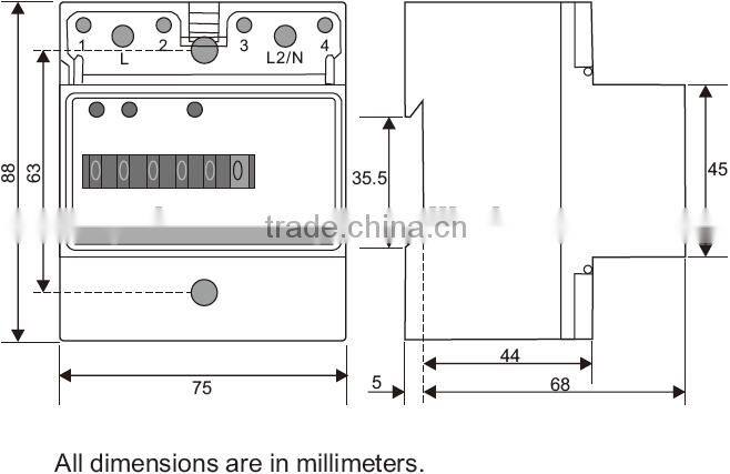 High quality energy watt-hour kwh meter