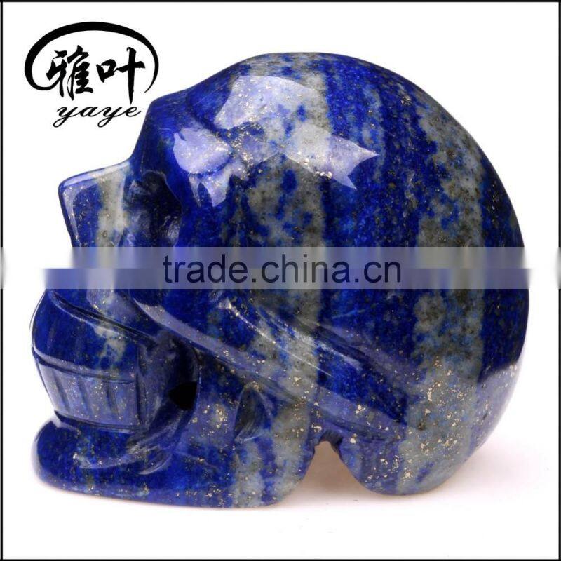 Different Style Hand Carved Gemstones Lepidolite Skulls