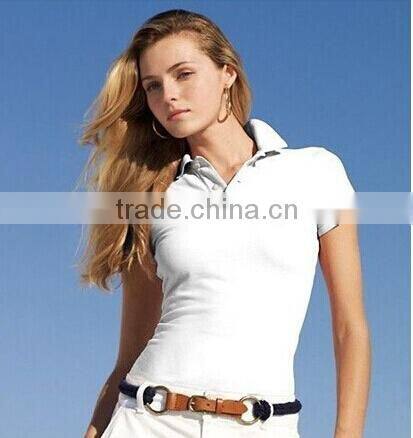 Plain dry fit polo shirt design for women polyester/ spandex polo-shirt