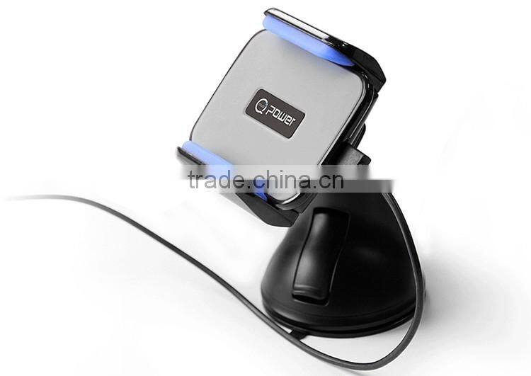 China cheap car charger qi wireless car charger for Samsung galaxy s6 edge