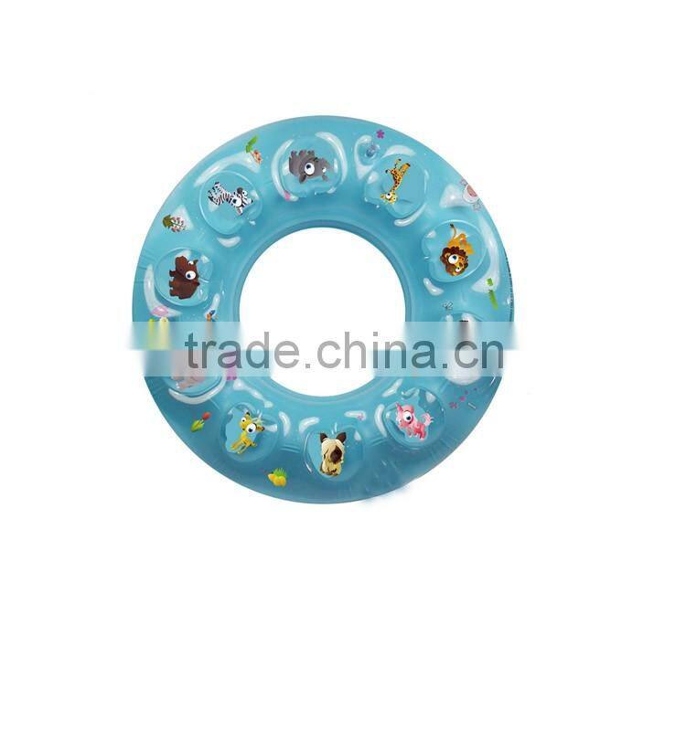 2016 Promotional inflatable colorful swim ring inflatable carton swim ring