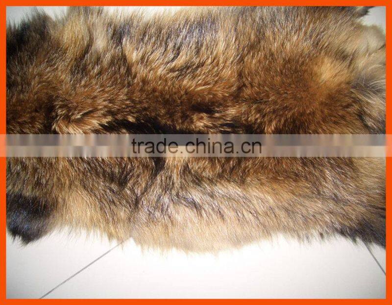 Factory prices white raccoon fur trim for hood
