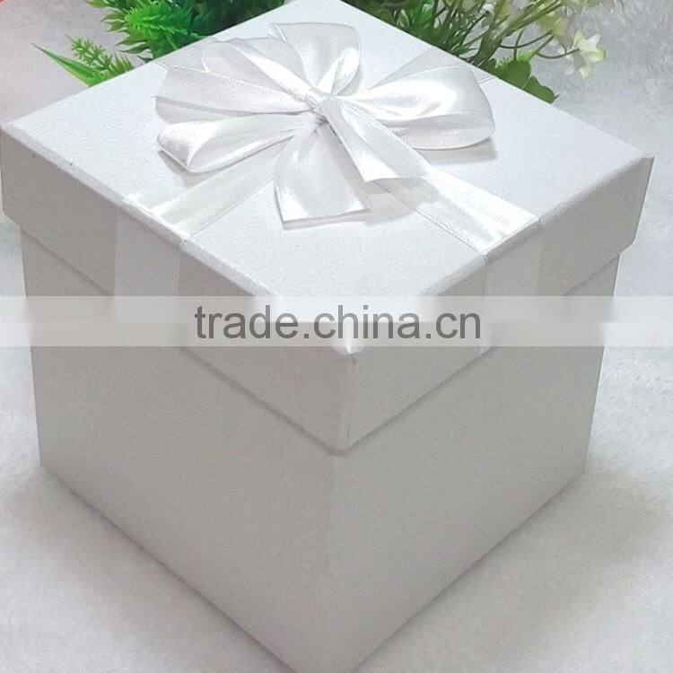 Hot sale square large gift box custom elegant lover wedding gift paper box