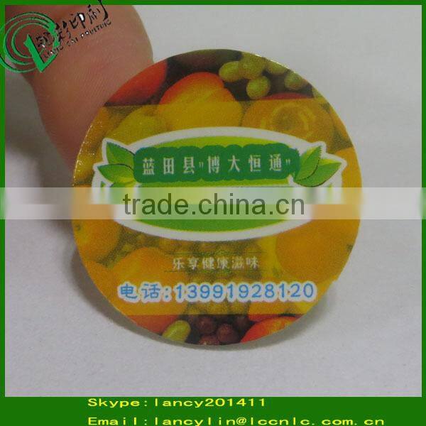 Custom Printing Waterproof Fresh Fruit Label, Fresh Fruit Stickers, Custom Fresh Fruit Label