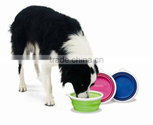 Foldable Silicone Pet Travel Bowl & Pet Feeding Tools