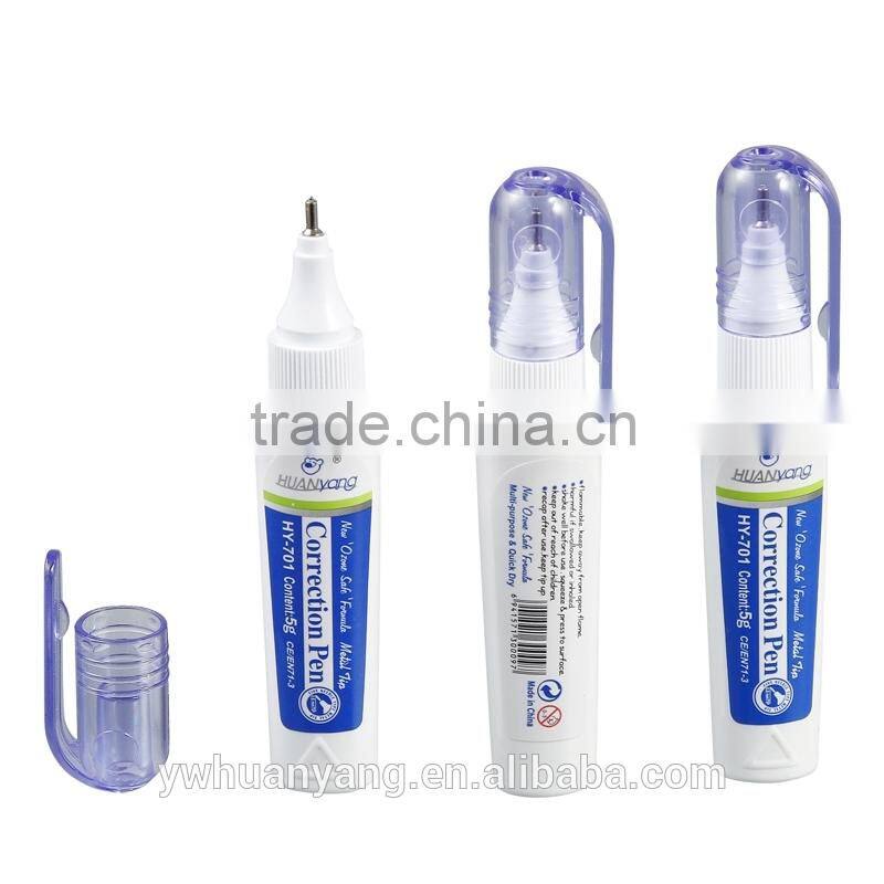 Environmently No-toxic wite-out color correction pen