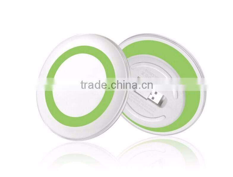 New design mini UFO shape Qi wireless charger