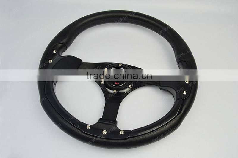 Best Quality 6 hole 320mm PU Racing Car Game Steering Wheel