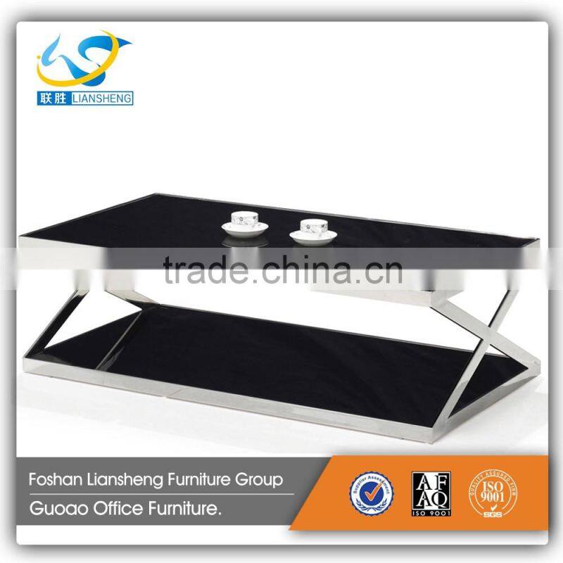 Square Crystal Handmade Glass Coffee Table CT107-1