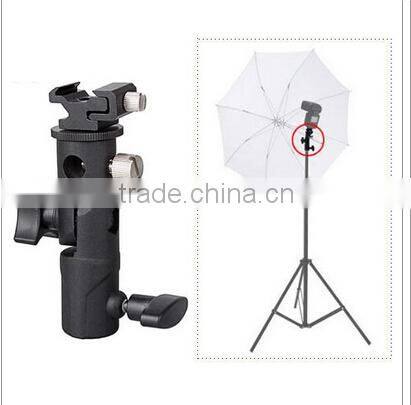 E Speedlite Flash Mount Holder For Light Stand Photo Video Studio Umbrella Hole