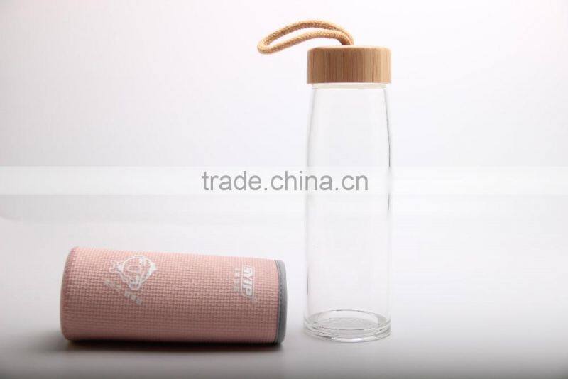 Wholesale Nice Design 500ml Drinking Glass Water Bottle