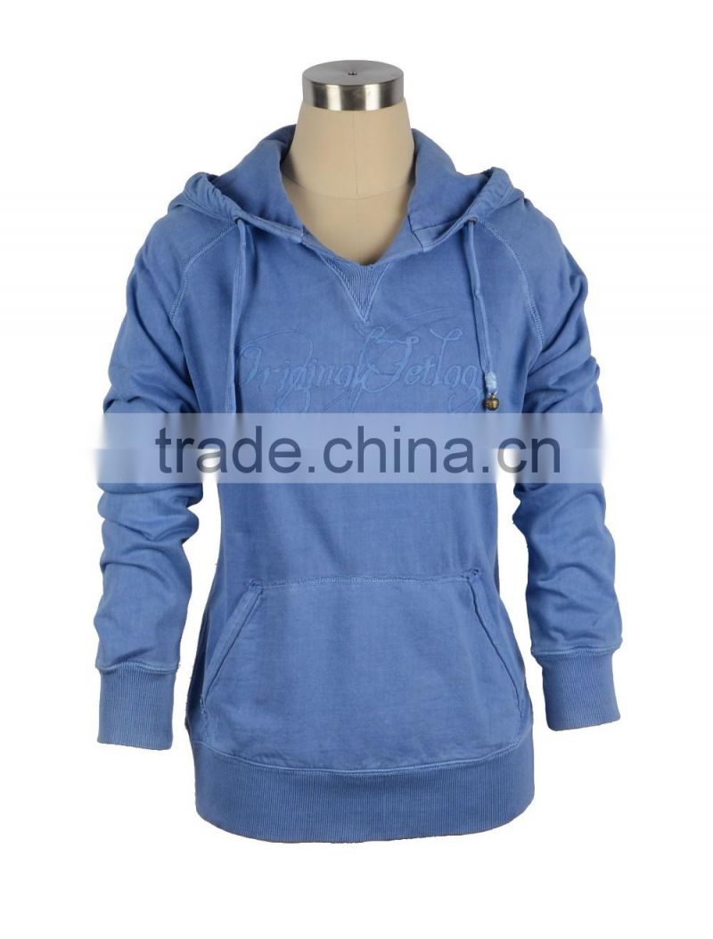 Lady's garment dyed technics sports shirts